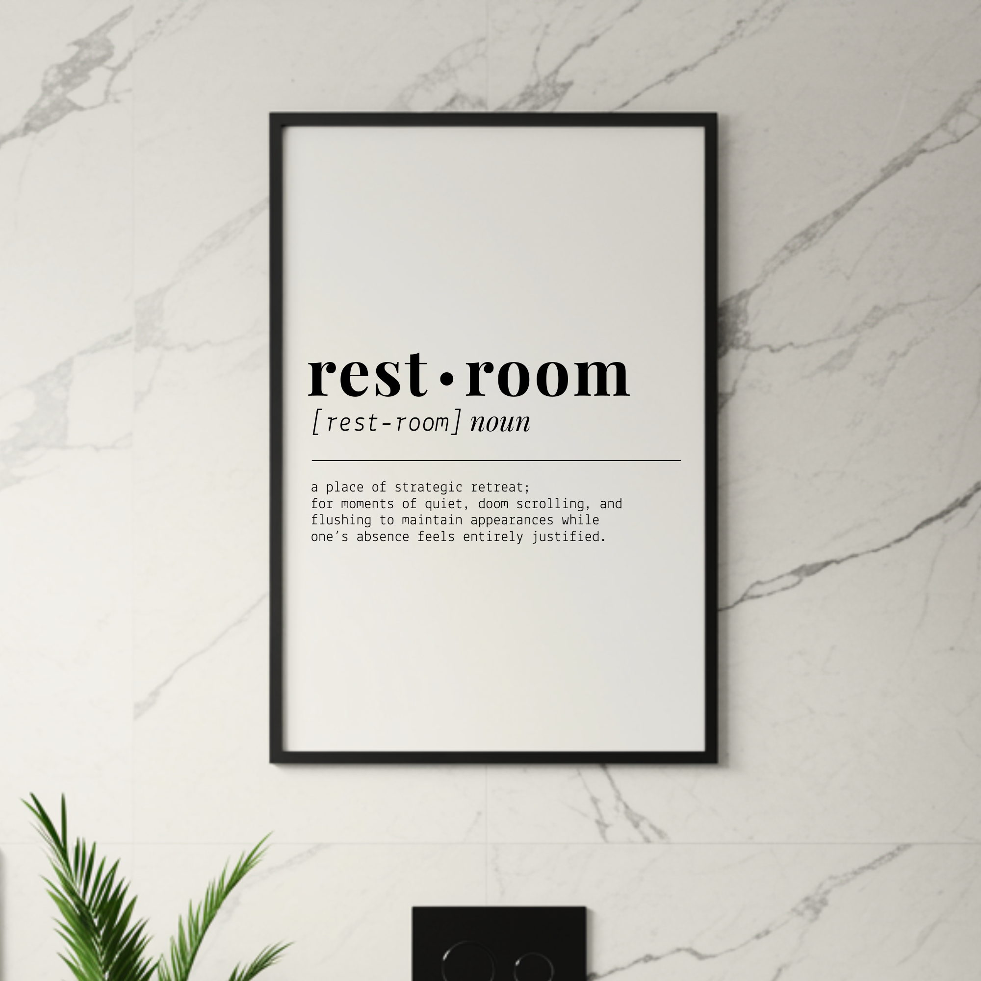 "Rest-Room" | Bathroom Wall Poster