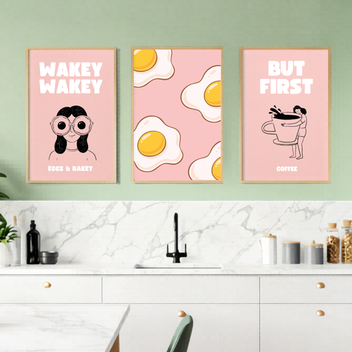 "But First - Coffee" | Kitchen Wall Poster