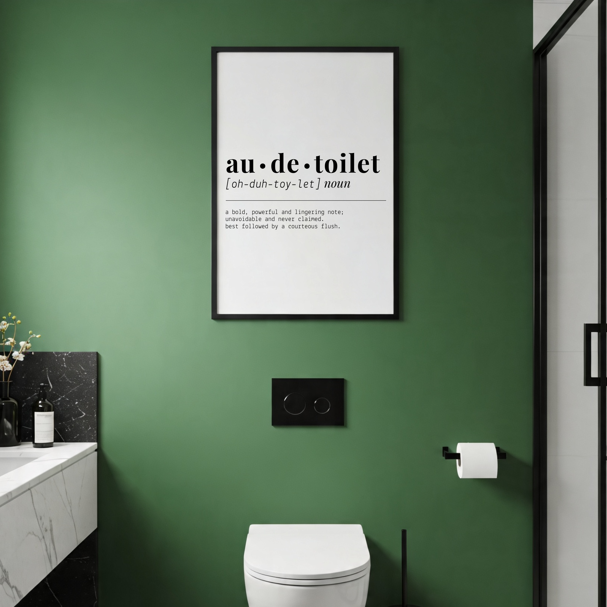 "Au de Toilet" | Bathroom Wall Poster