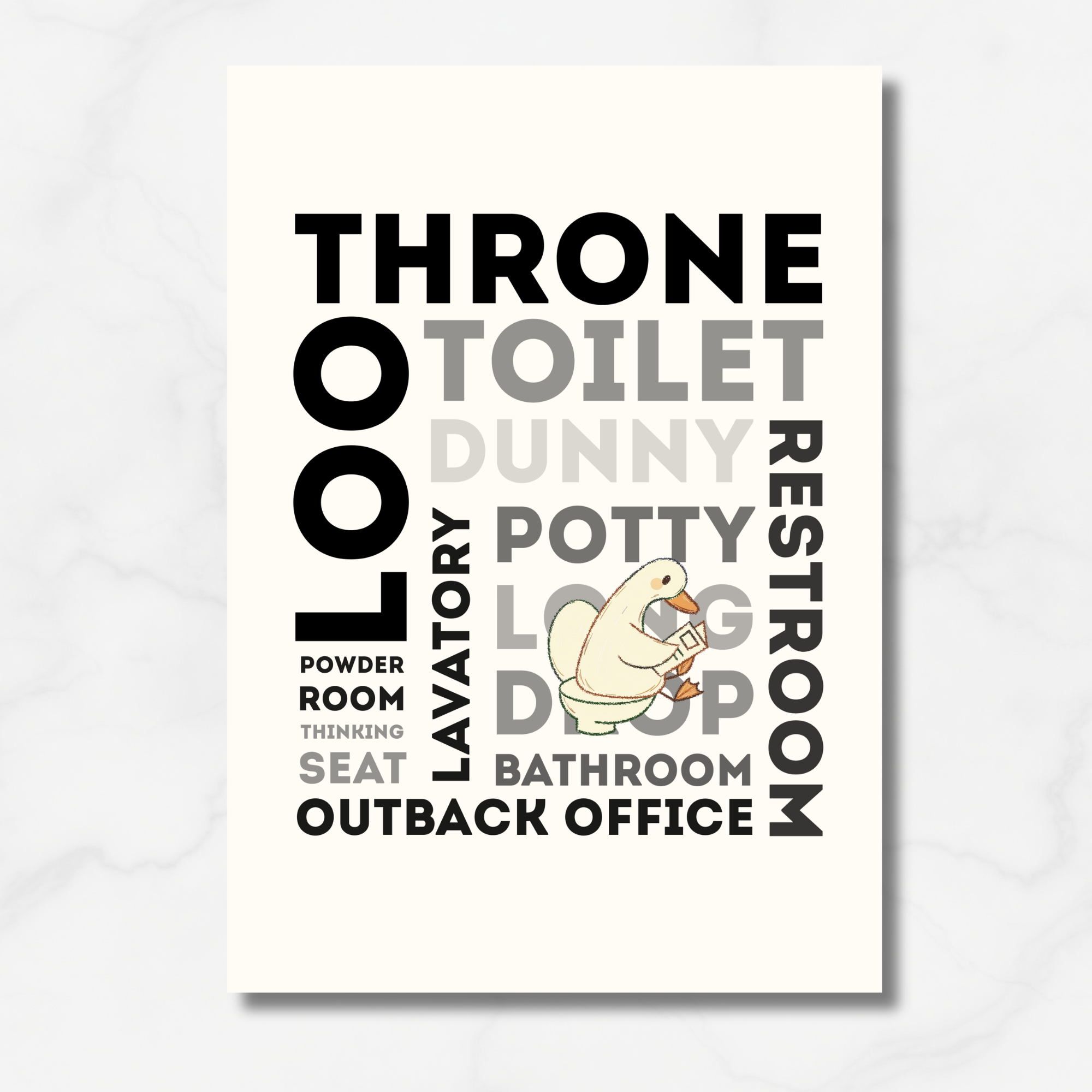 "Loo Language" | Bathroom Wall Poster