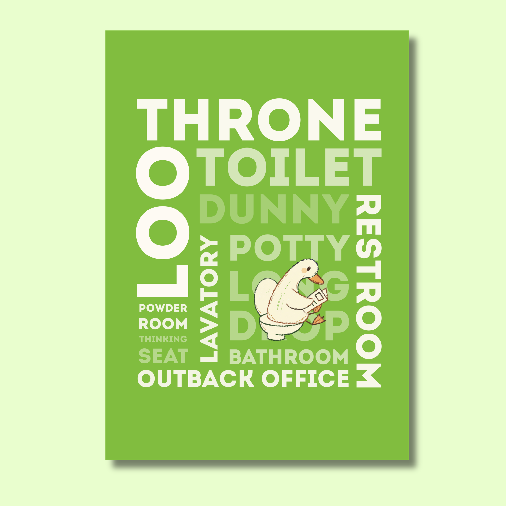 "Loo Language" | Bathroom Wall Poster