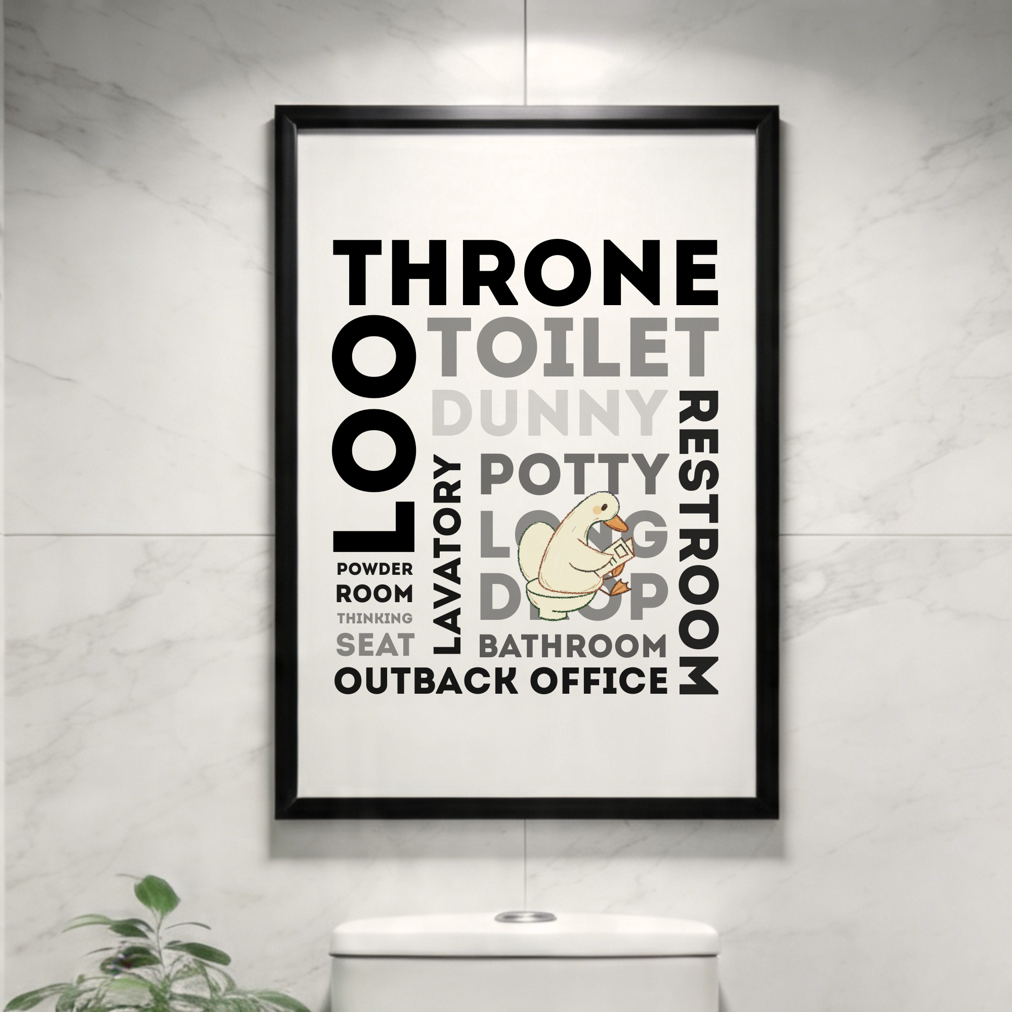 "Loo Language" | Bathroom Wall Poster