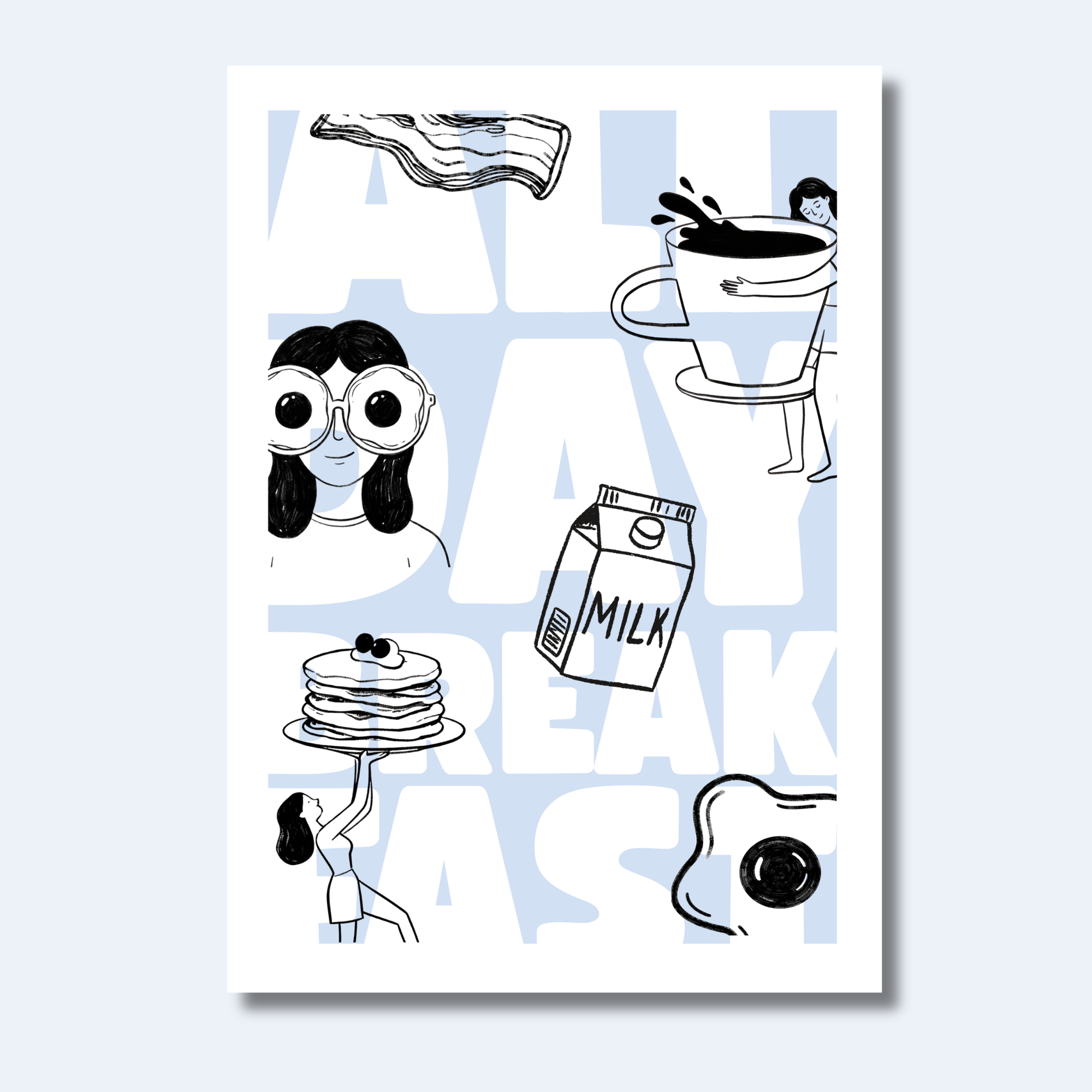 "All day Breakfast" | Kitchen Wall Poster