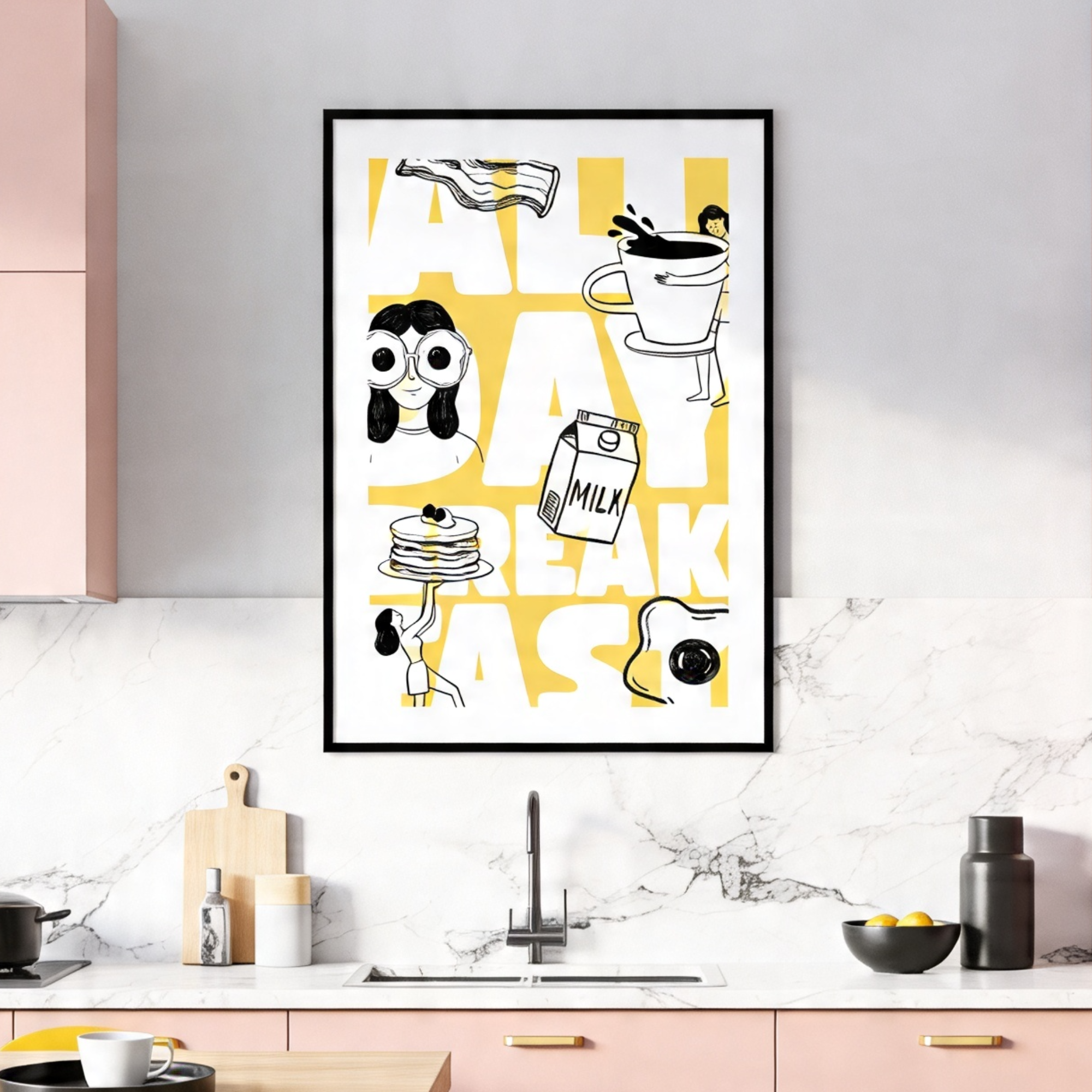 "All day Breakfast" | Kitchen Wall Poster