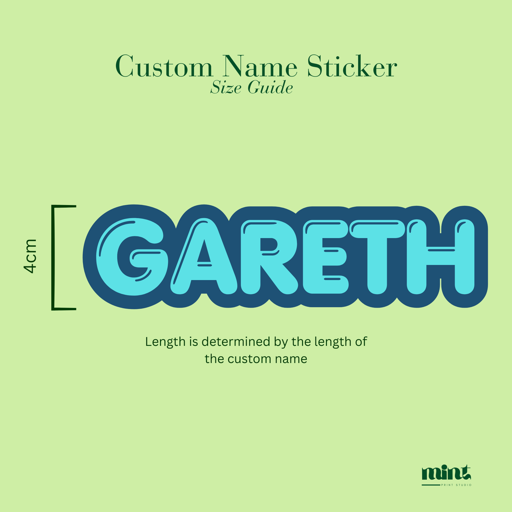 Custom Name Stickers | Vinyl