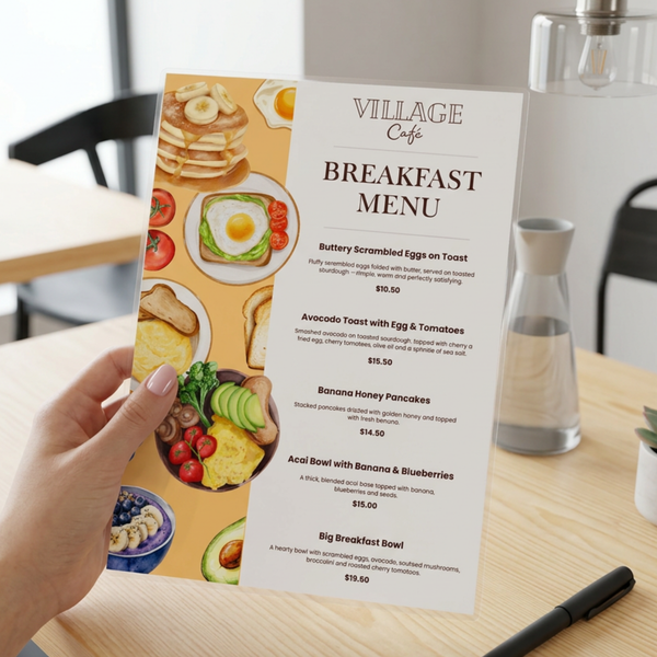 Menu Design & Printing
