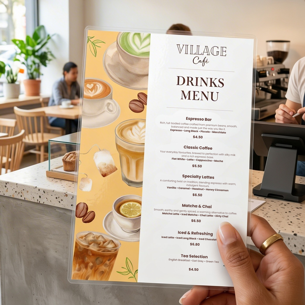 Custom Menu Printing & Design