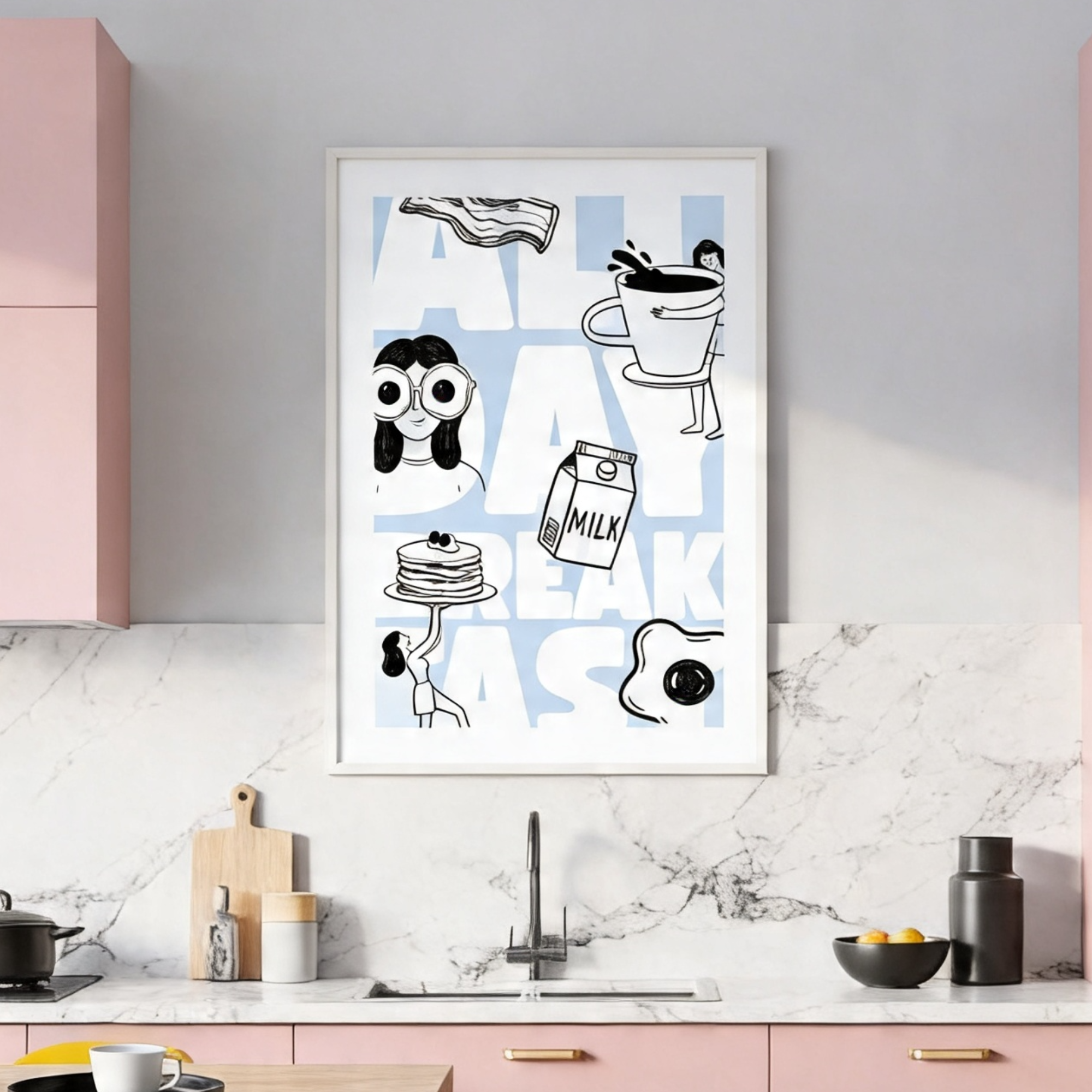"All day Breakfast" | Kitchen Wall Poster