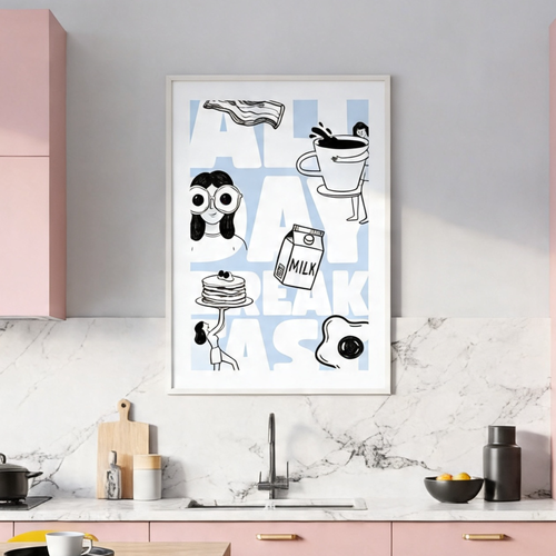"All day Breakfast" | Kitchen Wall Poster