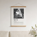 Black & White | Custom "Mum" Wall Hanging Print
