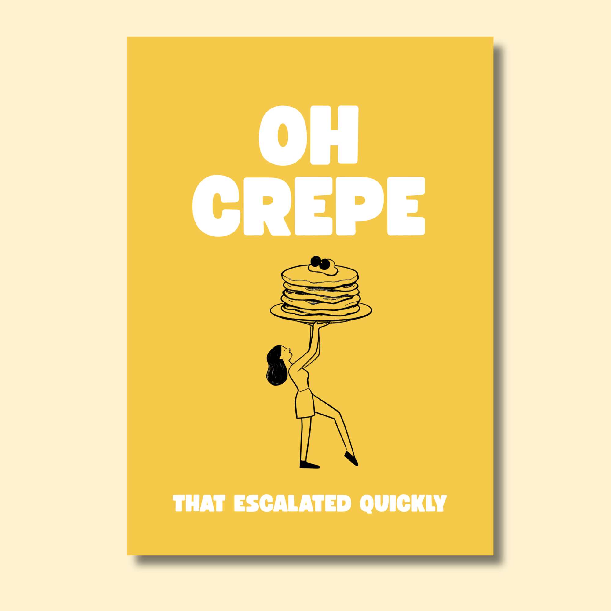 "Oh Crepe" | Kitchen Wall Poster