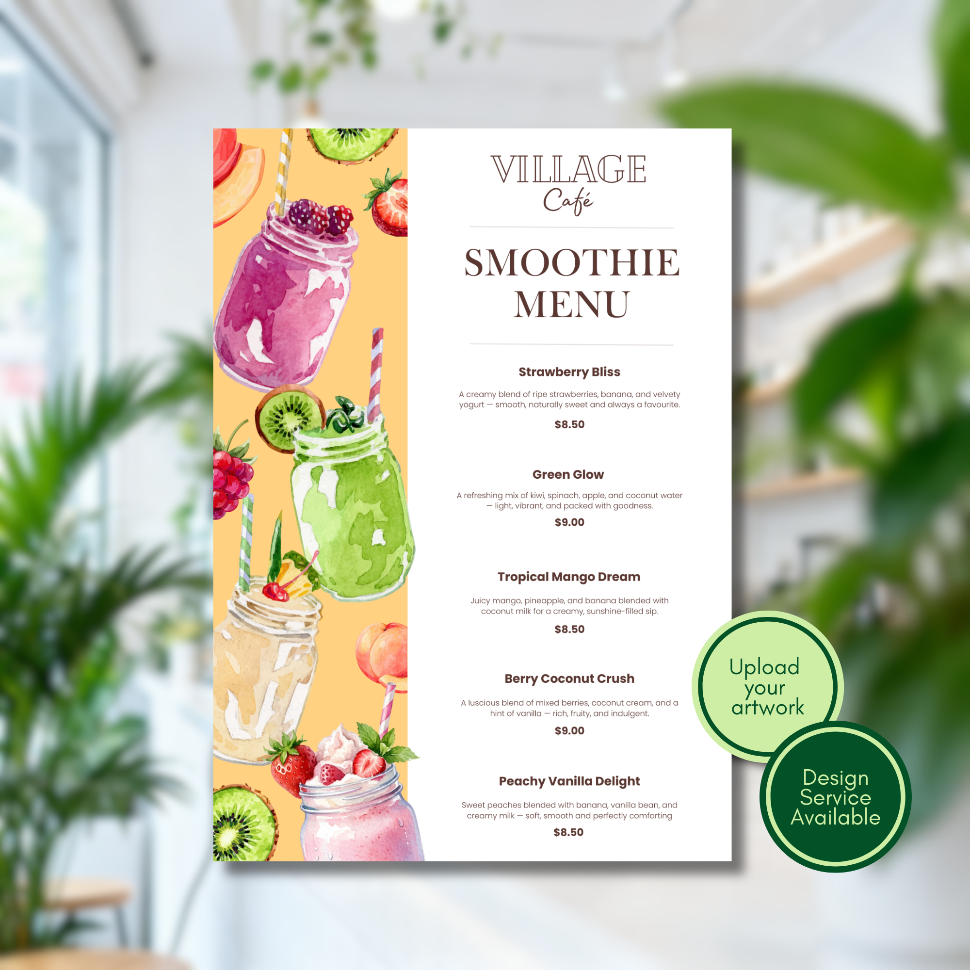 Custom Menu Printing & Design