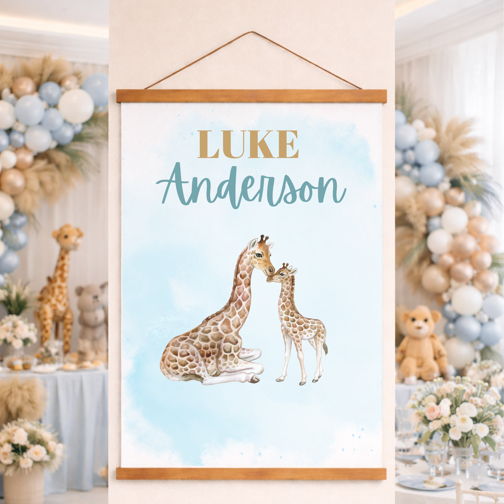 Babyshower | Custom Hanging Wall Print