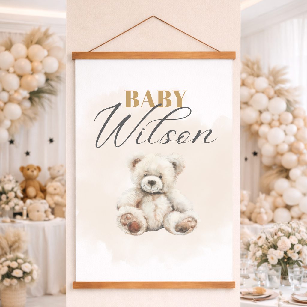 Babyshower | Custom Hanging Wall Print