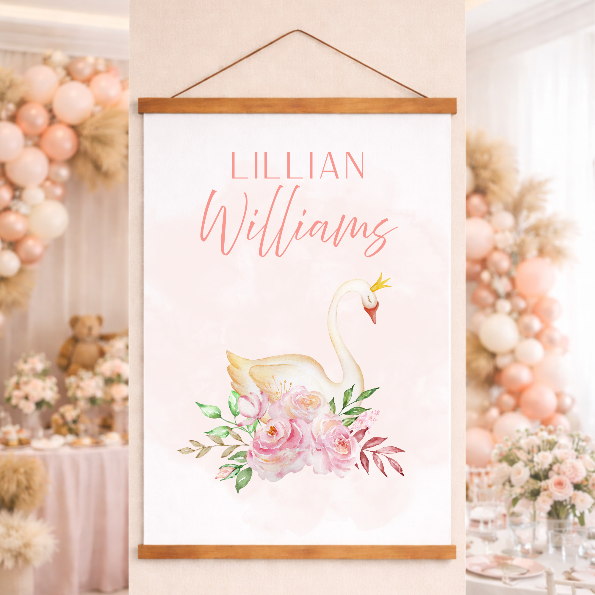 Babyshower | Custom Hanging Wall Print