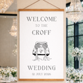 Wedding Welcome Poster | Custom Hanging Wall Poster