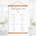 Wedding Seating Chart | Custom Hanging Wall Poster